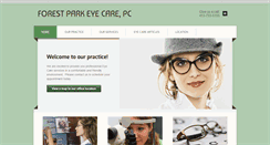 Desktop Screenshot of forestparkeyecare.com