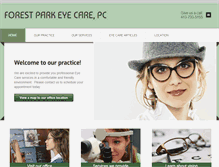 Tablet Screenshot of forestparkeyecare.com